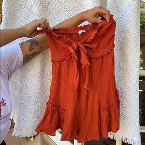 Cute Orange Romper